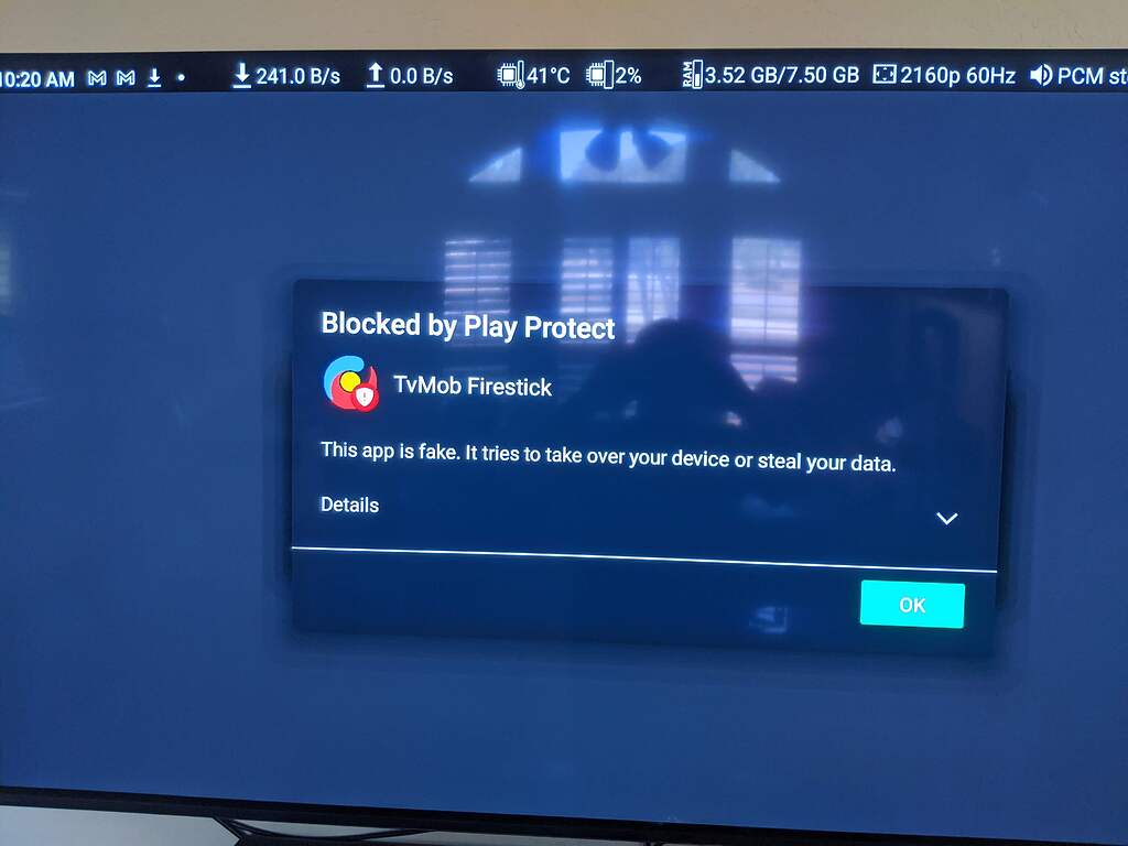 TVMob APK installation message APKs (Android Apps) TROYPOINT Insider