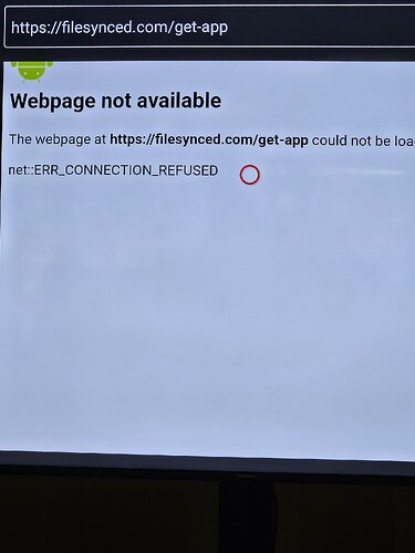 Toolbox error messagge for Filesynced