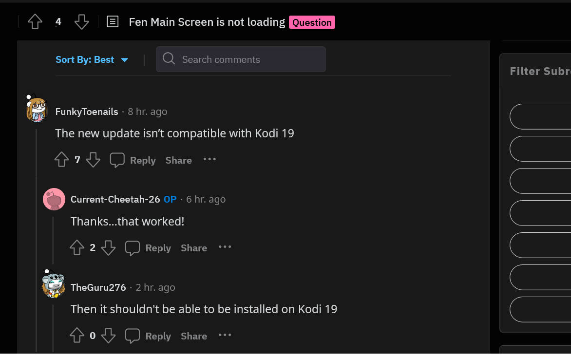 Default Fen Code FEN not working? - Kodi - TROYPOINT Insider