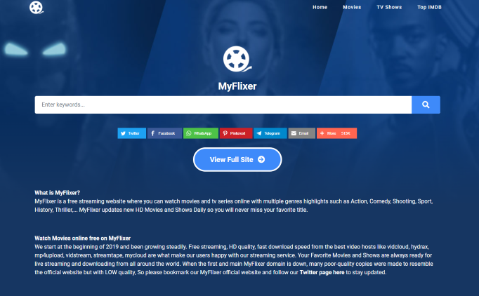 MyFlixer is a popular Movie Streaming Website that has been visited by millions of users across the world.